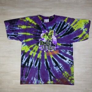 Vintage Disney Tower Of Terror Tie-Dye Shirt The Twilight Zone Survived Single